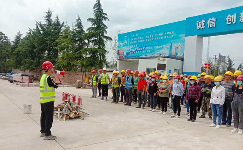 豫西分公司各項目部積極落實安全生產月工作要求